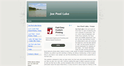 Desktop Screenshot of joe-pool-lake.org